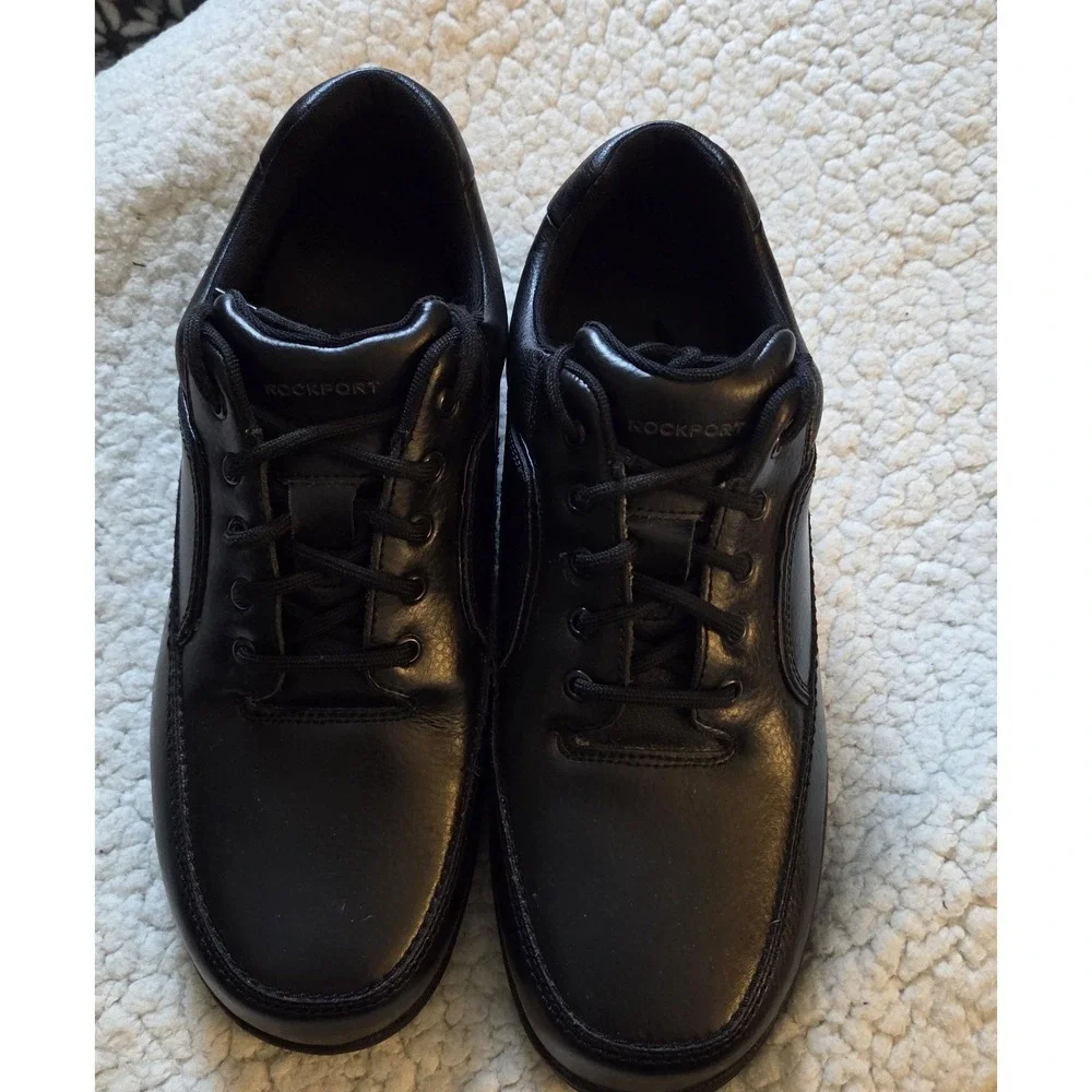 Rockport Men's Black‎ Leather Walking Comfort Shoes Size 13 Lace Up Casual